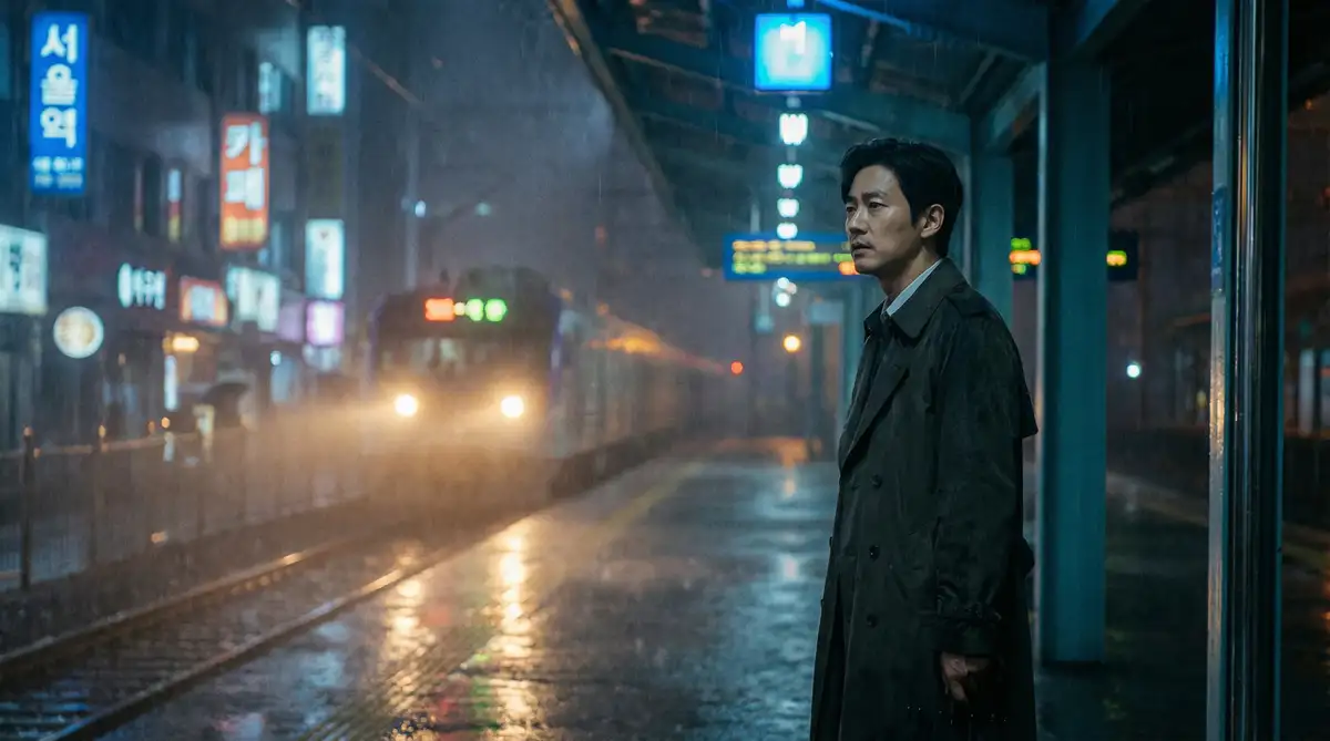 韩国伦理电影经典场景 - 雨夜车站，欧美伦理 馆藏影像